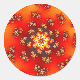 Cherry Blossom Floral Sprinkles Classic Round Sticker