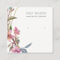 CHERRY BLOSSOM FLORAL STUD EARRING DISPLAY LOGO