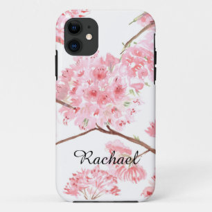 Cherry blossom Floral watercolor Spring Nature iPhone 11 Case