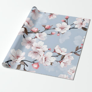 Cherry Blossom Floral Wrapping Paper