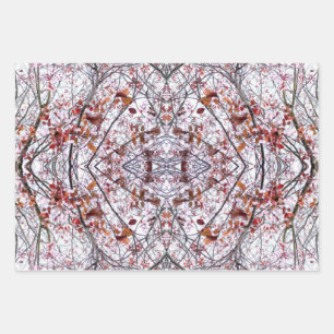 Cherry Blossom Floral Wrapping Paper Sheet