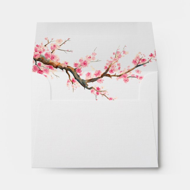 Cherry Blossom Flowers Envelope (Back (Bottom))