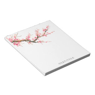 Cherry Blossom Flowers Gratitude Notepad