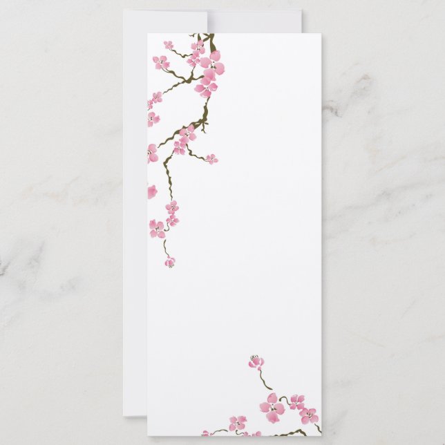 Cherry blossom flowers Invitation (Front)