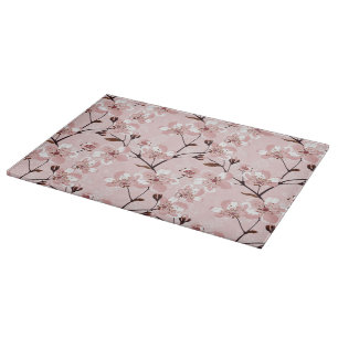 Cherry Blossom Flowers Pattern Cutting Board