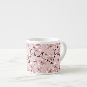 Cherry Blossom Flowers Pattern Espresso Cup