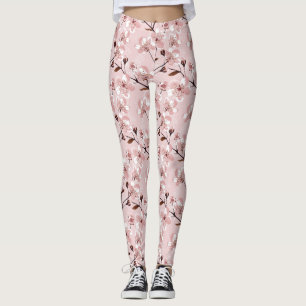 Cherry Blossom Flowers Pattern Leggings