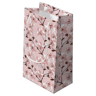 Cherry Blossom Flowers Pattern Small Gift Bag