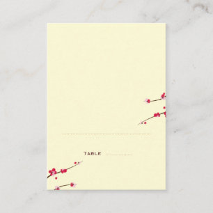 Cherry Blossom Folded Place Cards