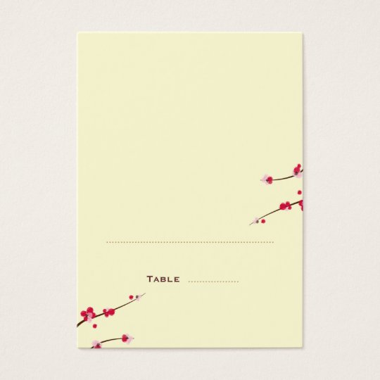 Cherry Blossom Folded Place Cards