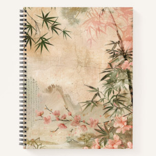 Cherry Blossom Garden Scene (1) Notebook