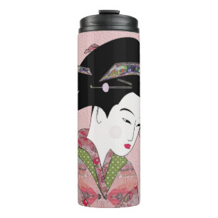 Cherry Blossom Geisha Thermal Tumbler