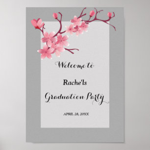 Cherry Blossom  Graduation Poster
