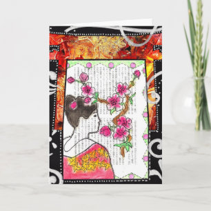 Cherry Blossom Greeting Card