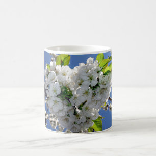 Cherry blossom heart coffee mug