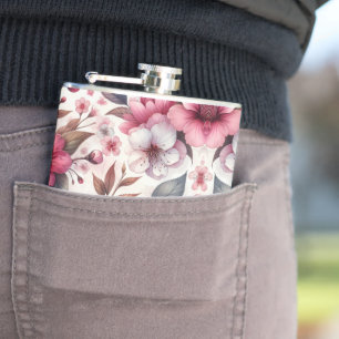 Cherry Blossom Hip Flask