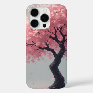 cherry blossom illustration iPhone 16 pro case