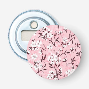Cherry blossom in pink and blue bottle opener