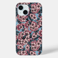 Cherry blossom in pink and blue