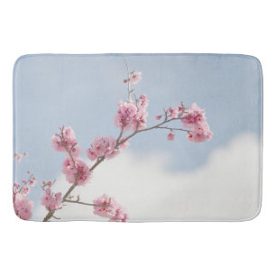 Cherry Blossom in the Sky Bath Mat