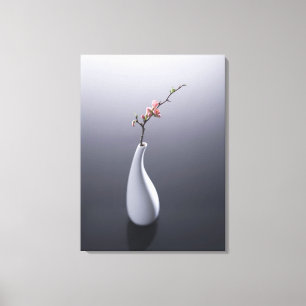 Cherry blossom in vase canvas print