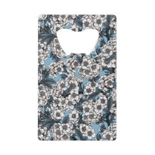 Cherry blossom in white and blue