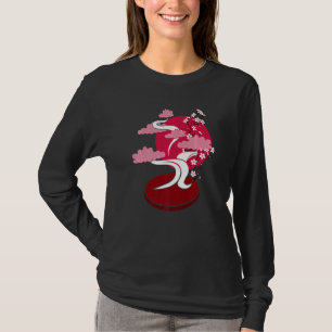 Cherry Blossom Japanese Art Zen Buddhist Bonsai Tr T-Shirt