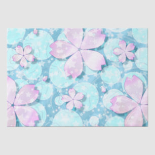 Cherry Blossom Japanese Kawaii Pond Tissue Paper