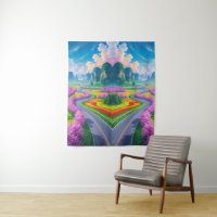 "Cherry Blossom Journey – Dream Landscape Wall Art