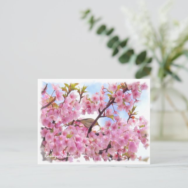 Cherry Blossom: Kawazu-Zakura Postcard (Standing Front)