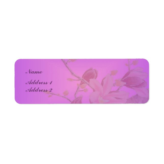 Cherry Blossom Label (Front)