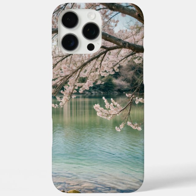 cherry blossom lake Case-Mate iPhone case (Back)