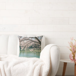 cherry blossom lake cushion