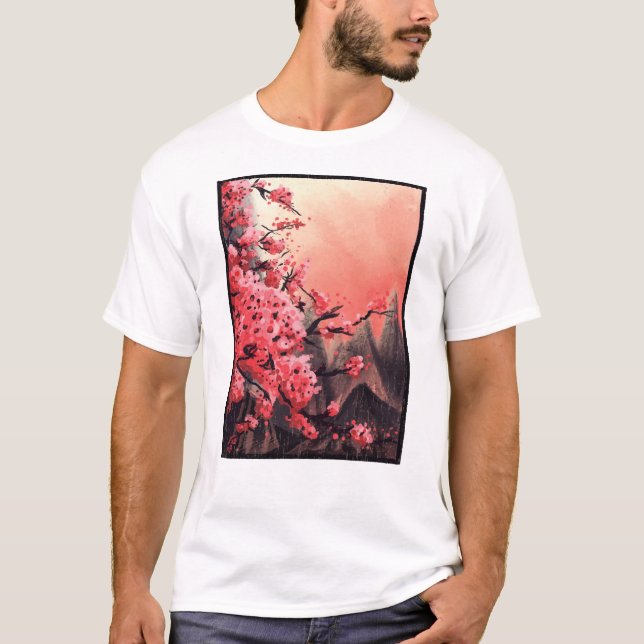 Cherry blossom landscape T-Shirt (Front)