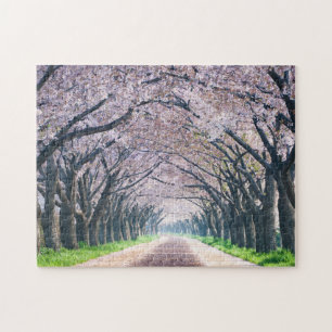 Cherry Blossom Lane Jigsaw Puzzle