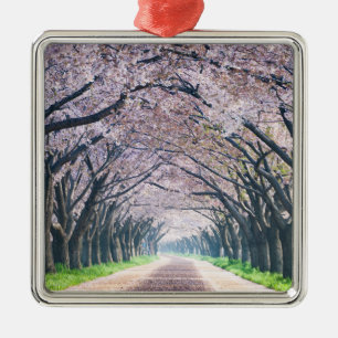 Cherry Blossom Lane Metal Tree Decoration