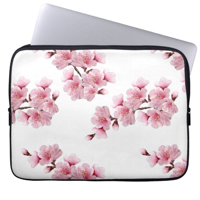 Cherry blossom  laptop sleeve (Front)