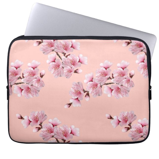 Cherry blossom  laptop sleeve (Front)