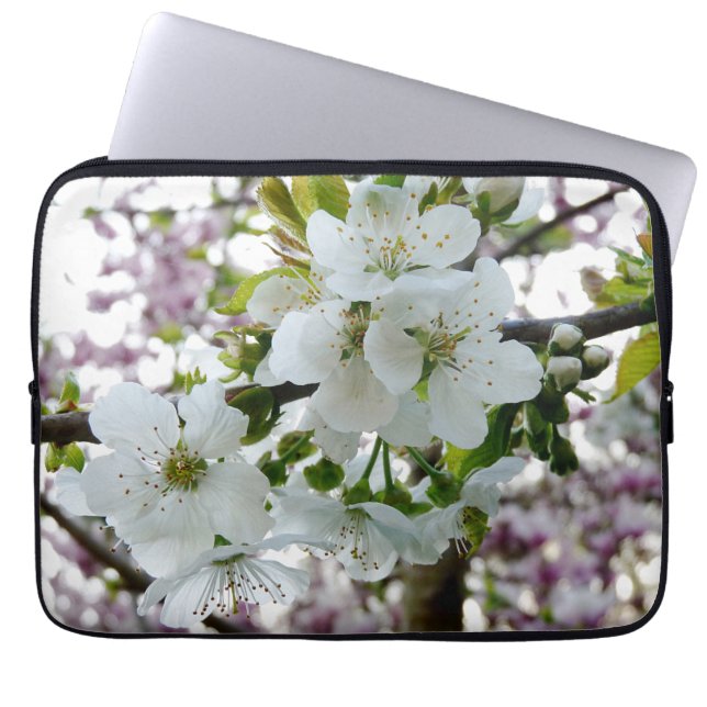 Cherry Blossom Laptop Sleeve (Front)