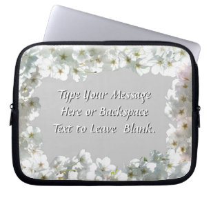 Cherry Blossom Laptop Sleeve Personalised Sleeve