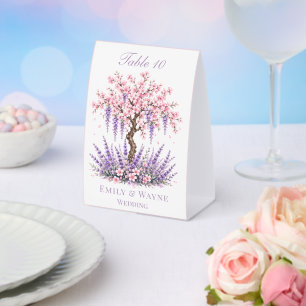 Cherry Blossom Lavender Tree Wedding