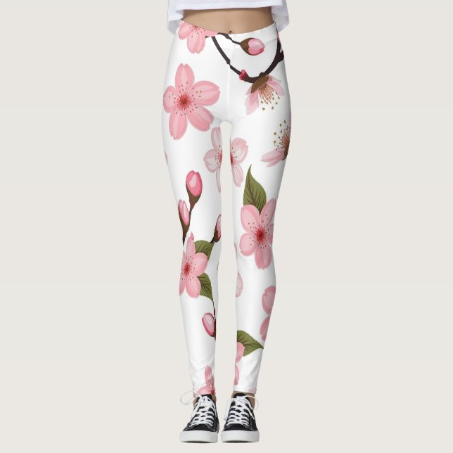 Cherry blossom  leggings (Front)