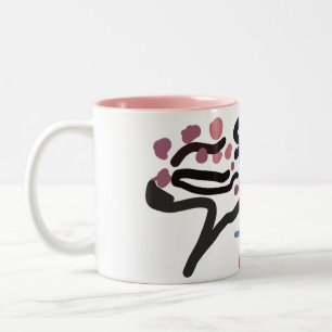 Cherry Blossom love Two-Tone Coffee Mug