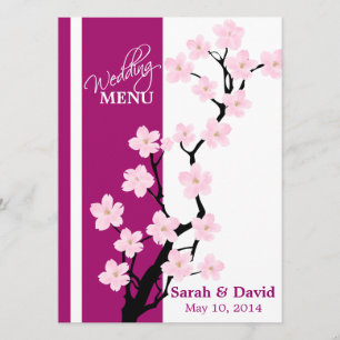 Cherry Blossom   Menu Card