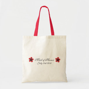 Cherry Blossom Modern Custom MOH Favour Tote Bag