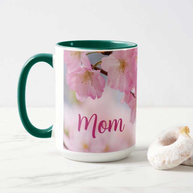 Cherry Blossom Mother's Day Mug (With Donut)