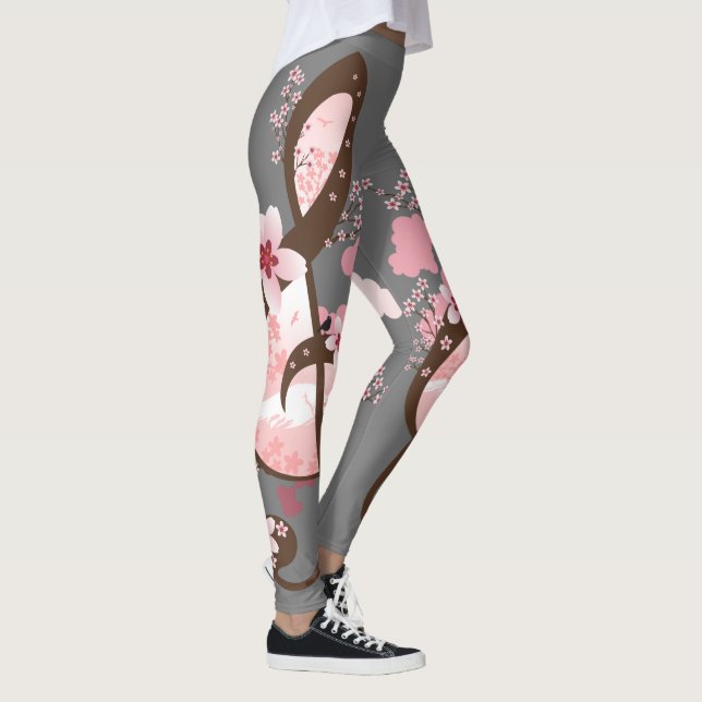 Cherry Blossom Music  Leggings (Right)