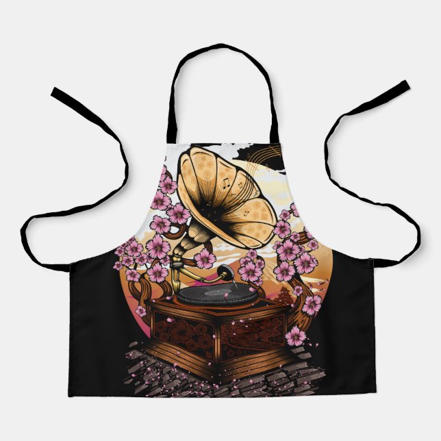 Cherry Blossom Musical Apron (Front)