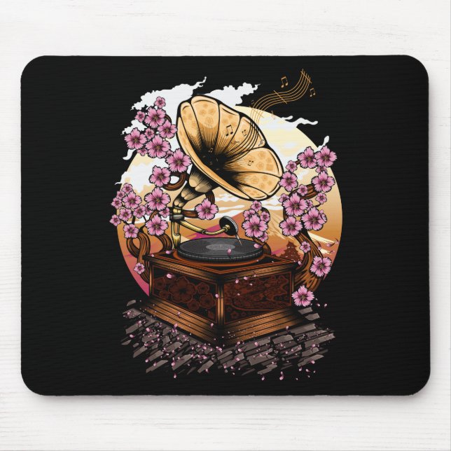 Cherry Blossom Musical Mouse Mat (Front)
