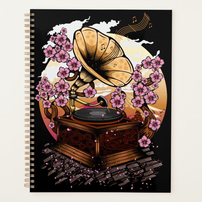 Cherry Blossom Musical Planner (Front)